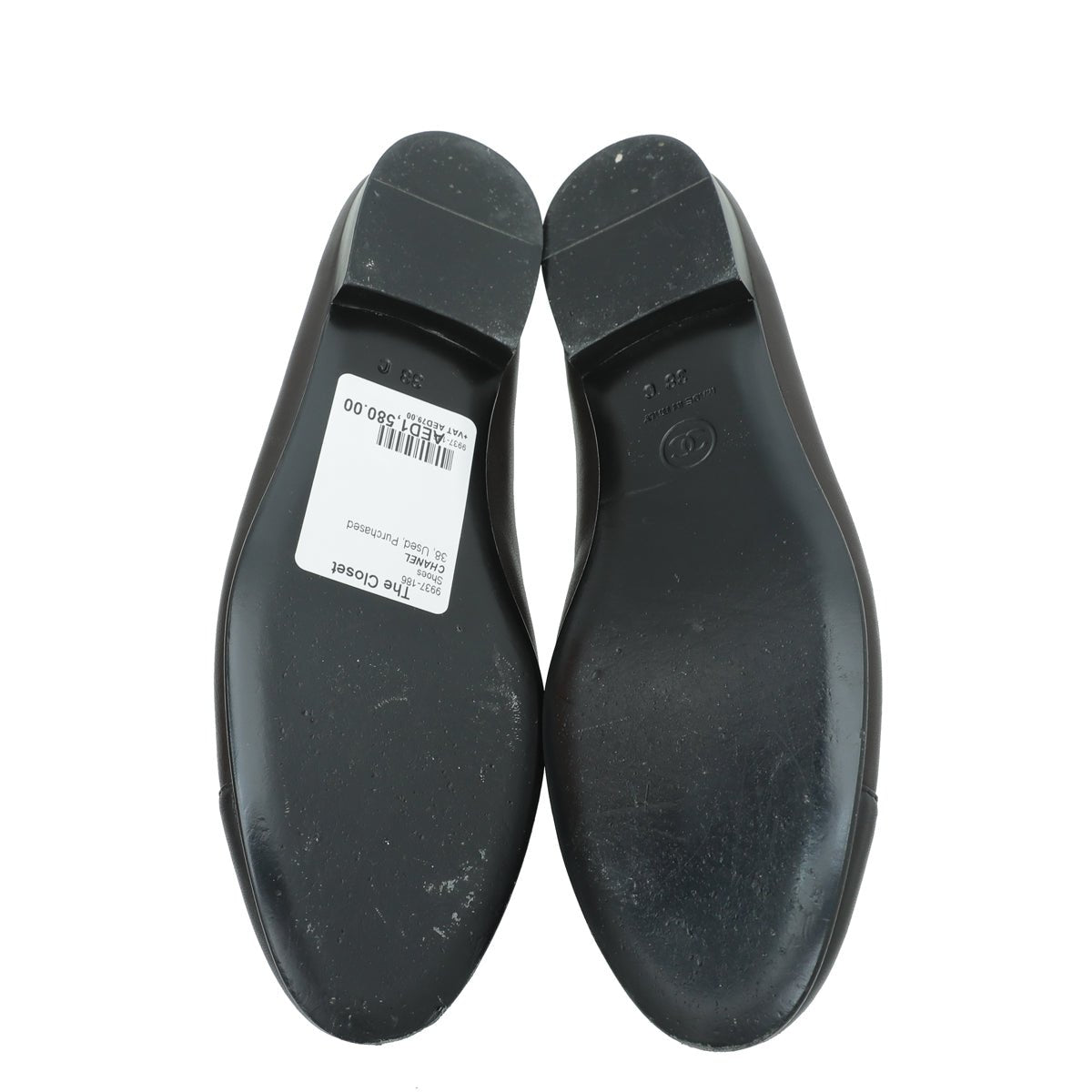 Chanel Bicolor CC Cap Toe Ballet Flats 38-Chanel-THE CLOSET