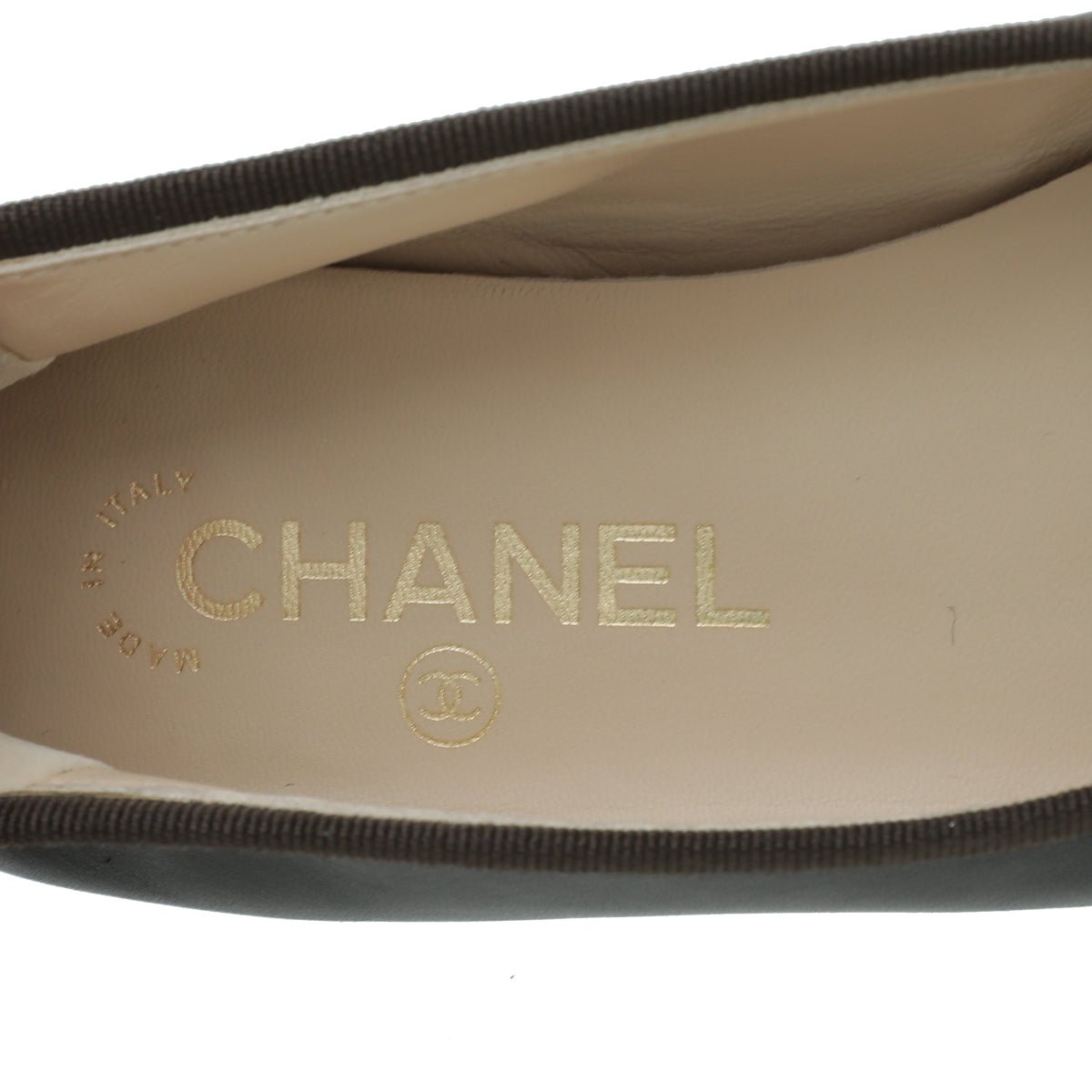 Chanel Bicolor CC Cap Toe Ballet Flats 38-Chanel-THE CLOSET