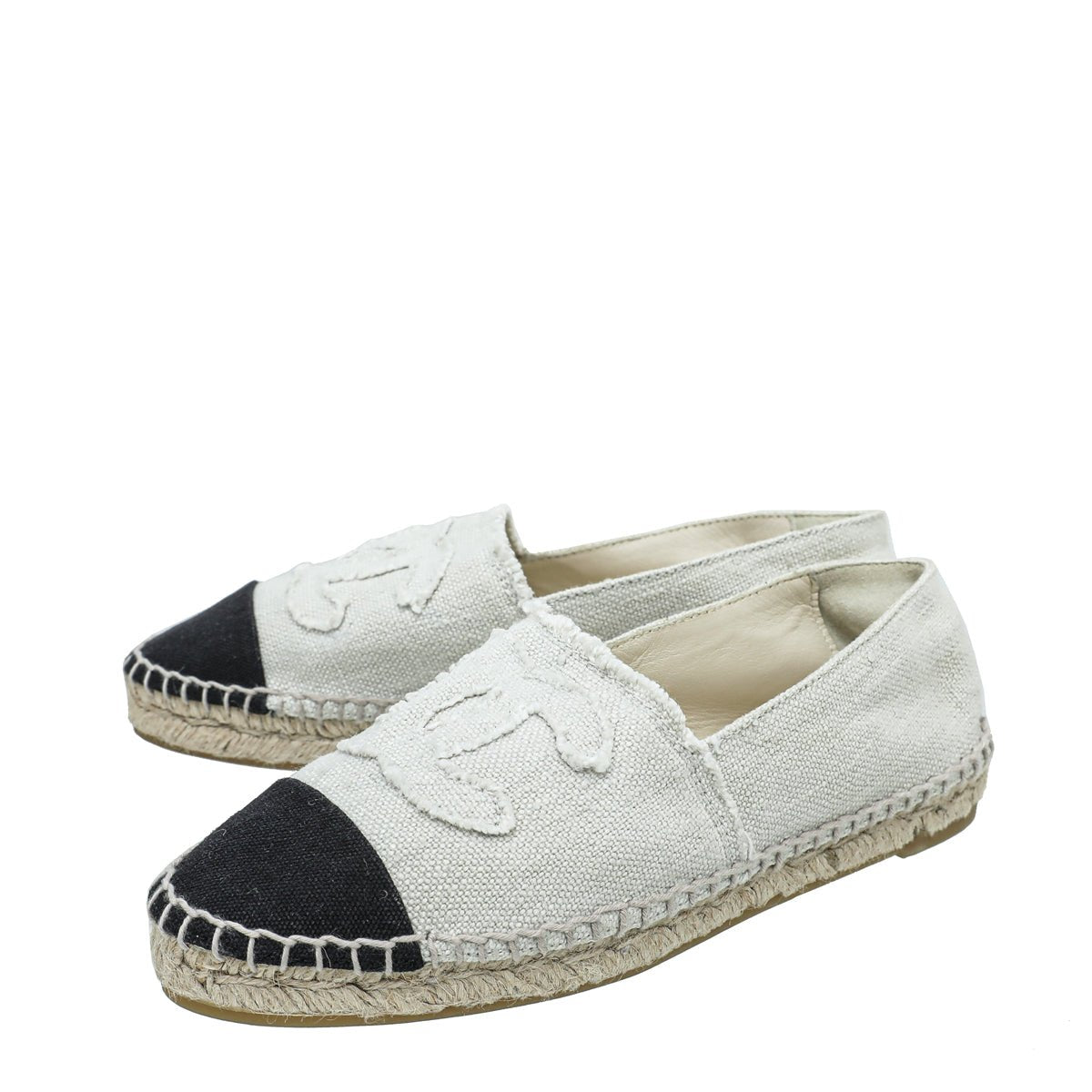Chanel Bicolor CC Cap Toe Espadrille 39-Chanel-THE CLOSET