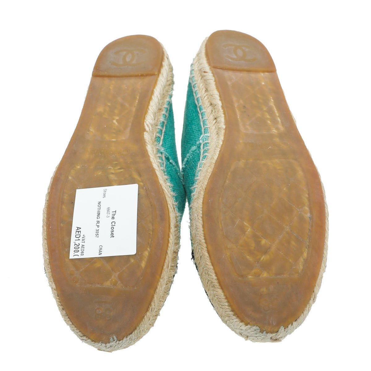 Chanel Bicolor CC Cap Toe Espadrille 38-Chanel-THE CLOSET