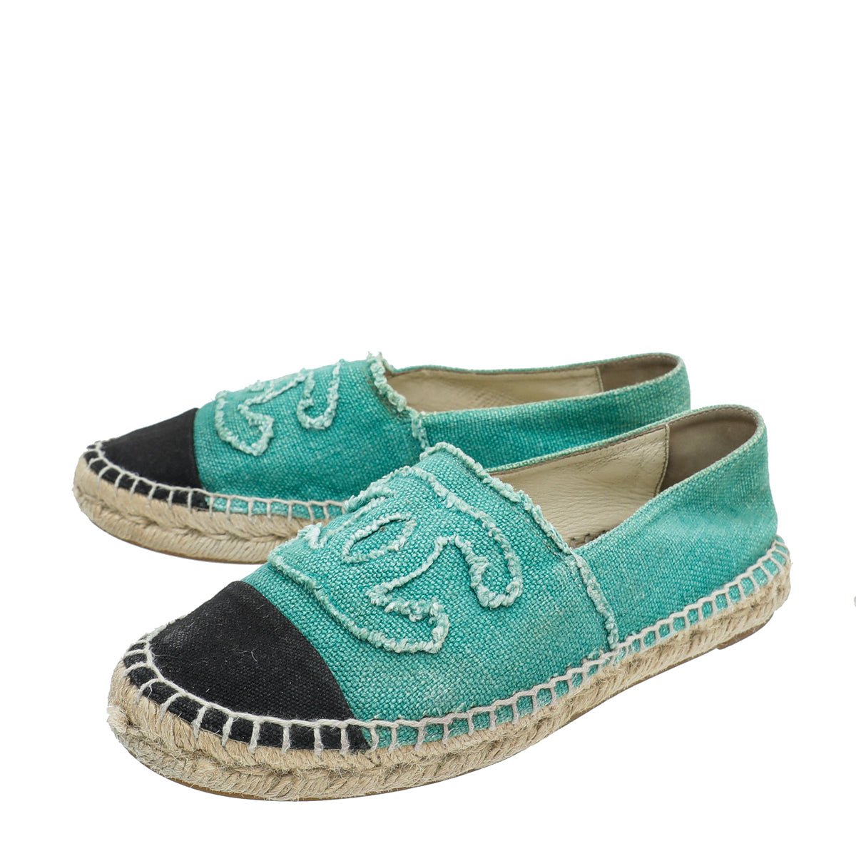Chanel Bicolor CC Cap Toe Espadrille 38-Chanel-THE CLOSET