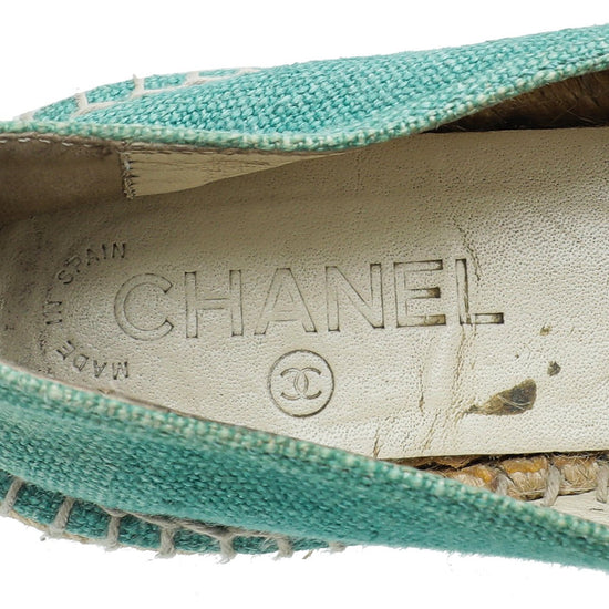 Chanel - Chanel Bicolor CC Cap Toe Espadrille 38 | The Closet
