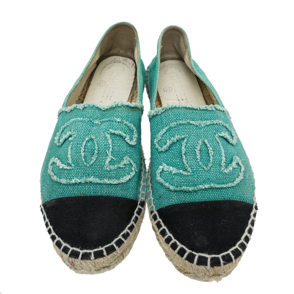 Chanel Bicolor CC Cap Toe Espadrille 38-Chanel-THE CLOSET