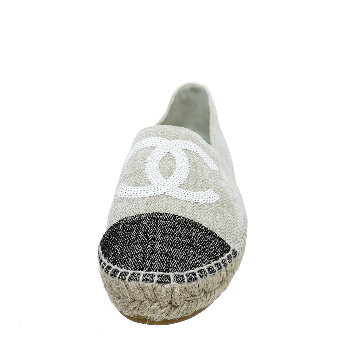 Chanel Bicolor CC Cap Toe Espadrille 39-Chanel-THE CLOSET