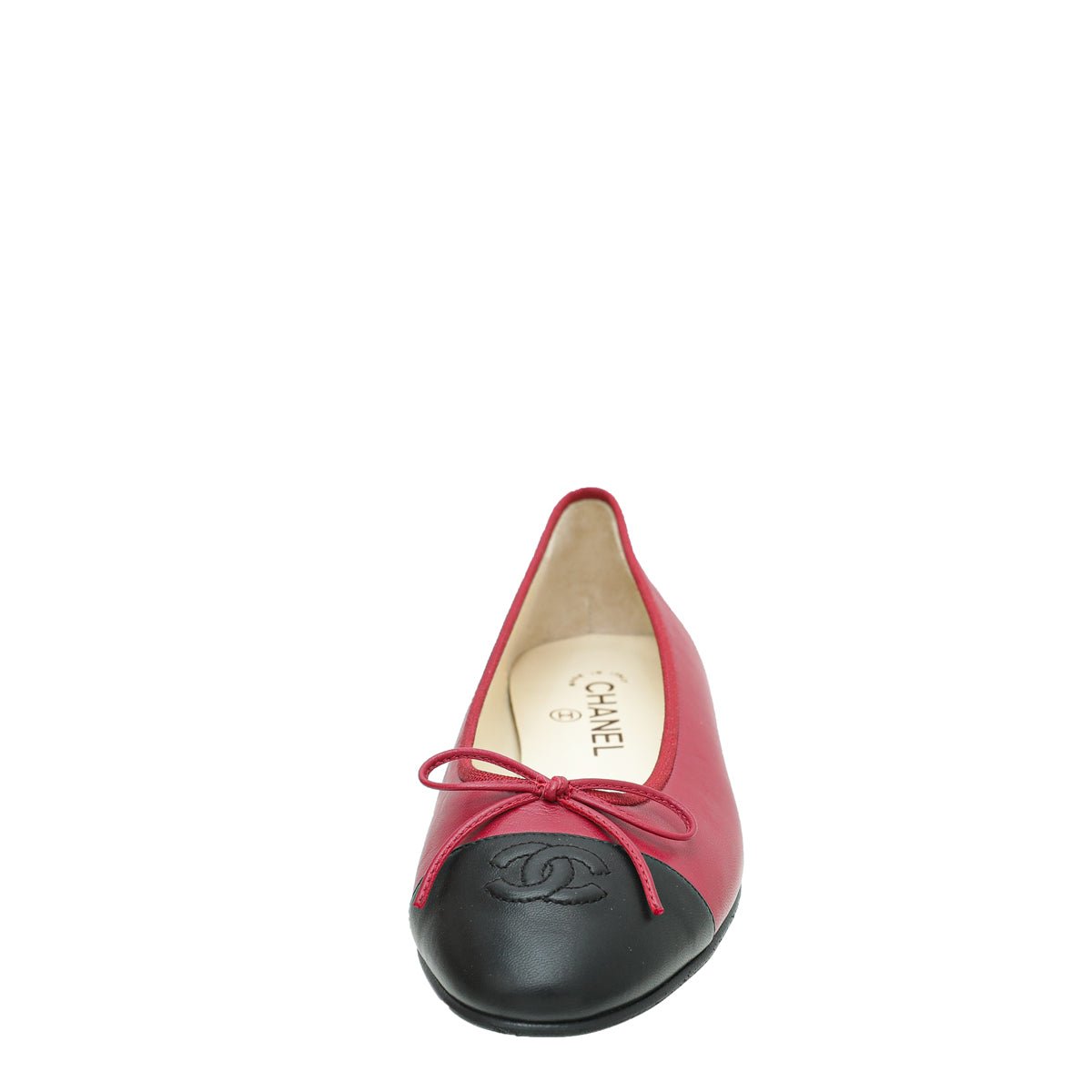 Chanel Bicolor CC Cap Toe Flat Ballet 38-Chanel-THE CLOSET