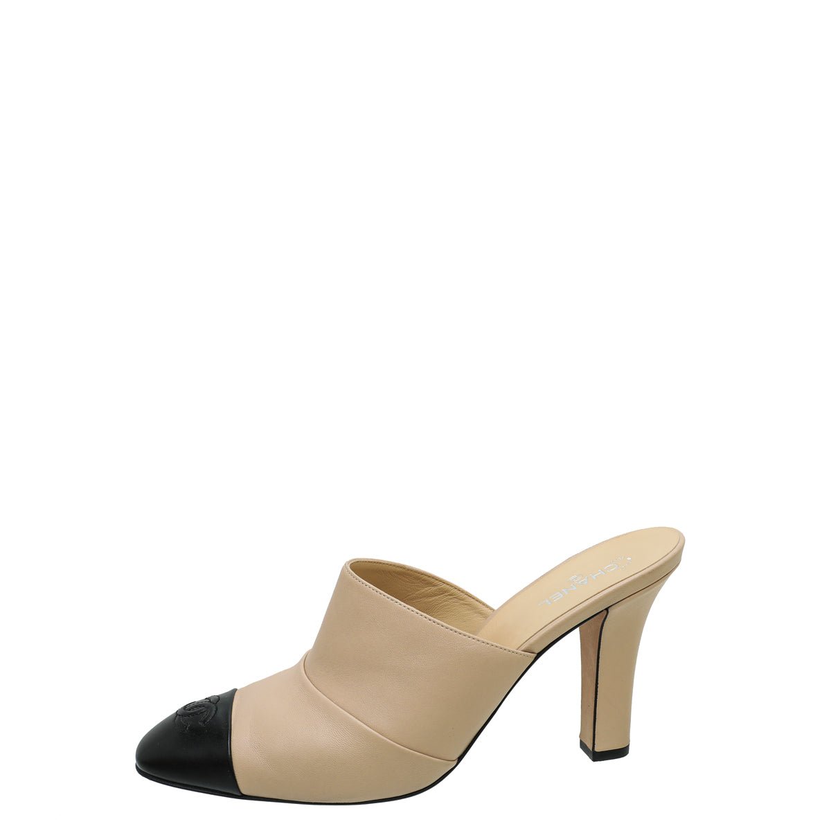 Chanel Bicolor CC Cap Toe Lambskin Mules 41-Chanel-THE CLOSET