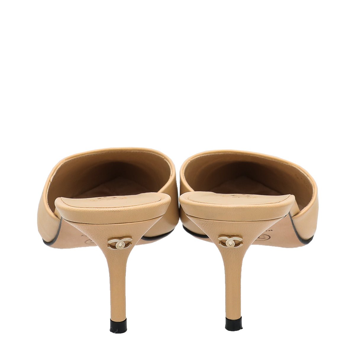 Chanel Bicolor CC Cap Toe Mules 37-Chanel-THE CLOSET
