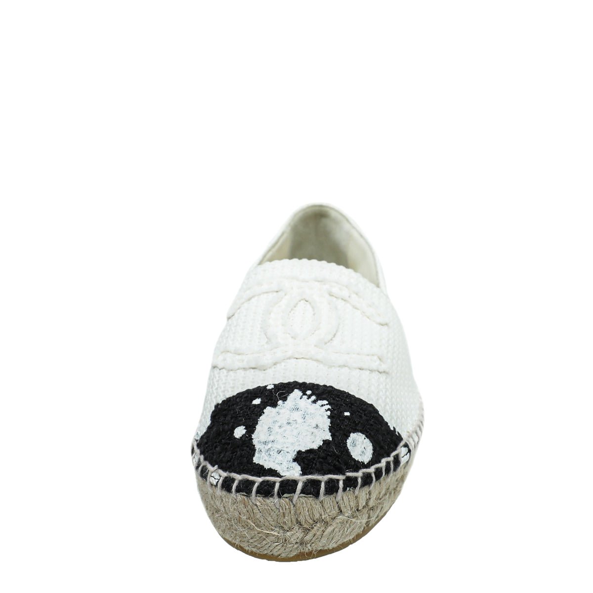 Chanel Bicolor CC Cap Toe Paint Espadrille 38-Chanel-THE CLOSET