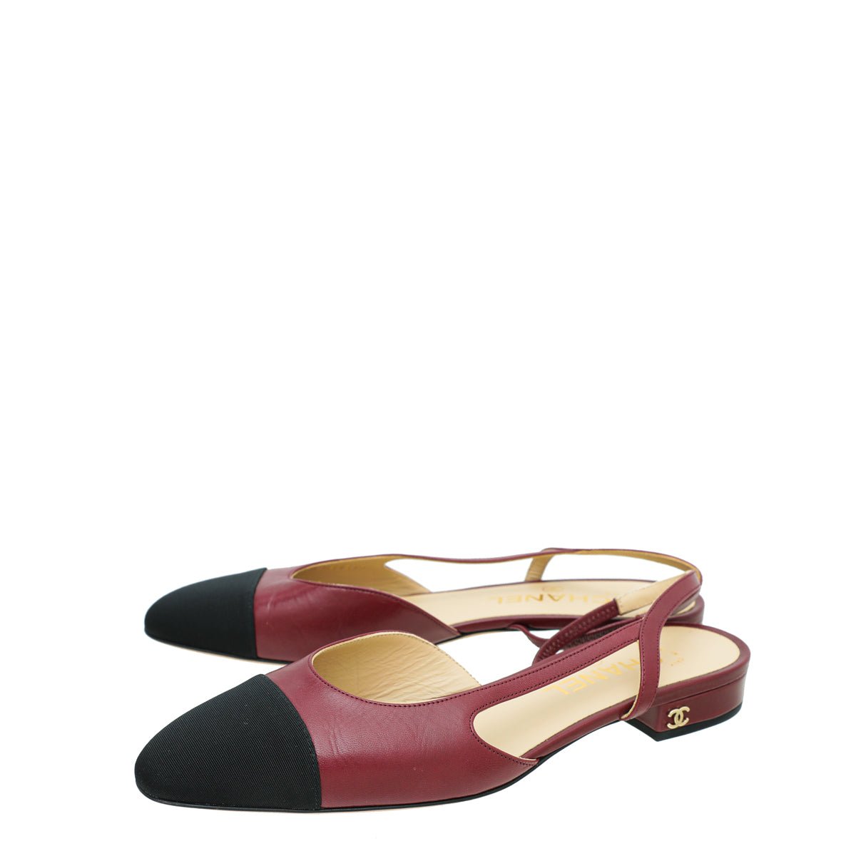 Chanel Bicolor CC Cap Toe Slingback - Main Image