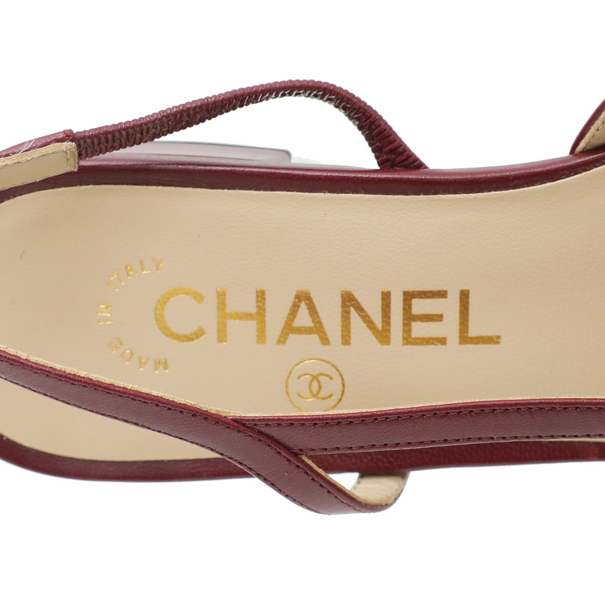 Chanel - Chanel Bicolor CC Cap Toe Slingback 37.5 | The Closet