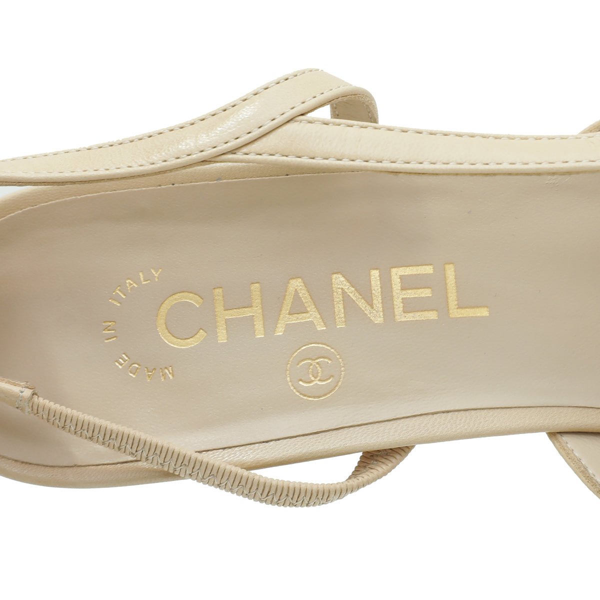 Chanel Bicolor CC Cap Toe Slingback 39 – The Closet