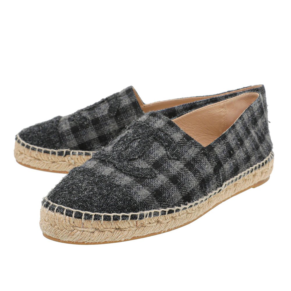 Chanel Bicolor CC Cap Toe Wool Espadrille 40-Chanel-THE CLOSET