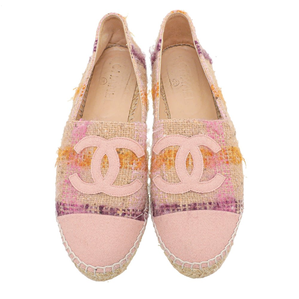Chanel Bicolor CC Cap Toe Wool Espadrille 40-Chanel-THE CLOSET