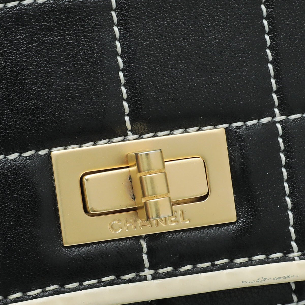 Chanel Bicolor CC Chocolate Bar Flap Chain Bag-Chanel-THE CLOSET