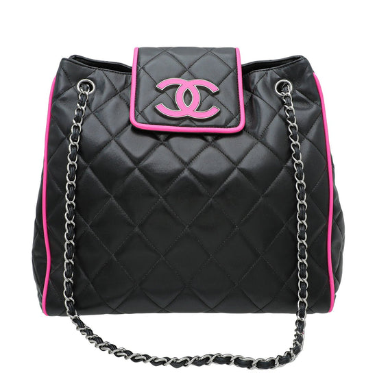 The Closet - Chanel Bicolor CC Divine Shopper Tote Bag | The Closet