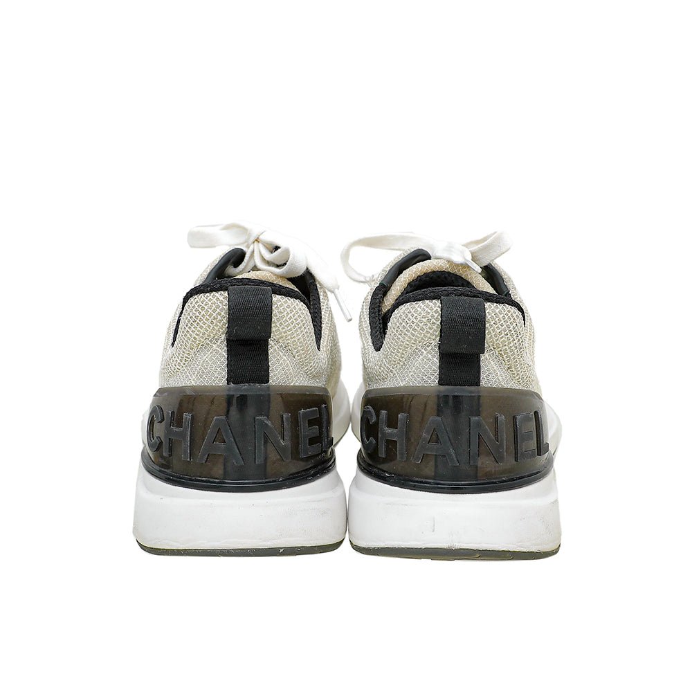 Chanel Bicolor CC Embroidered Mesh Sneaker 41-Chanel-THE CLOSET