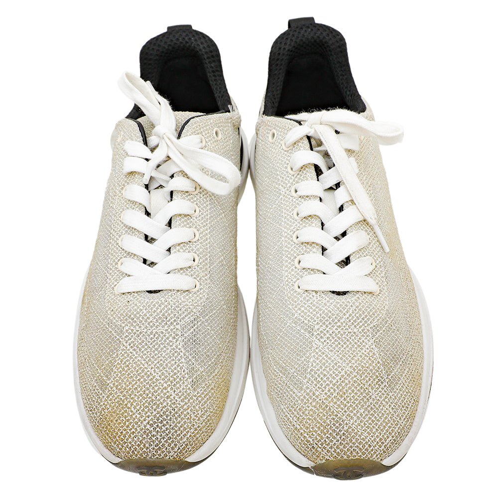 Chanel Bicolor CC Embroidered Mesh Sneaker 41-Chanel-THE CLOSET