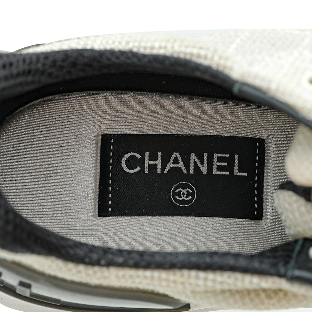 Chanel Bicolor CC Embroidered Mesh Sneaker 41-Chanel-THE CLOSET