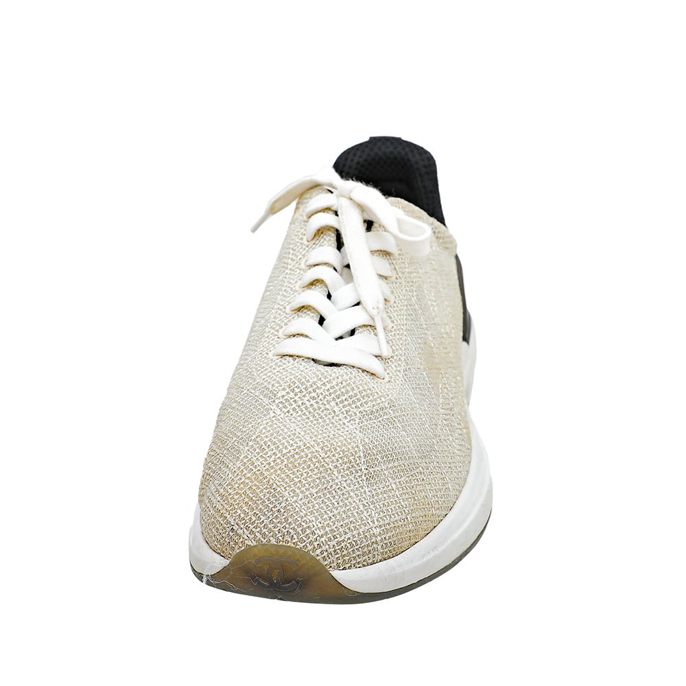 Chanel Bicolor CC Embroidered Mesh Sneaker 41-Chanel-THE CLOSET