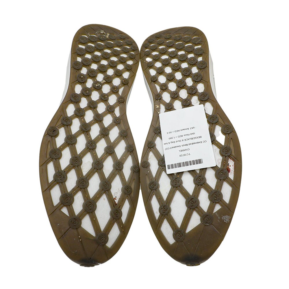 Chanel Bicolor CC Embroidered Mesh Sneaker 41-Chanel-THE CLOSET