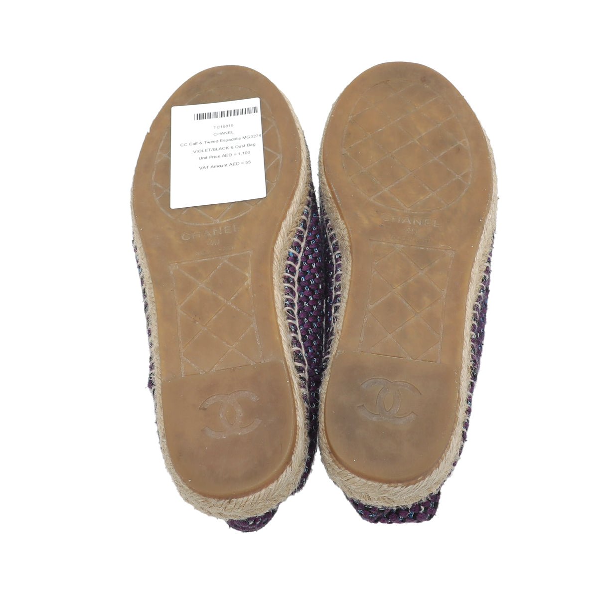 Chanel Bicolor CC Espadrille 40-Chanel-THE CLOSET