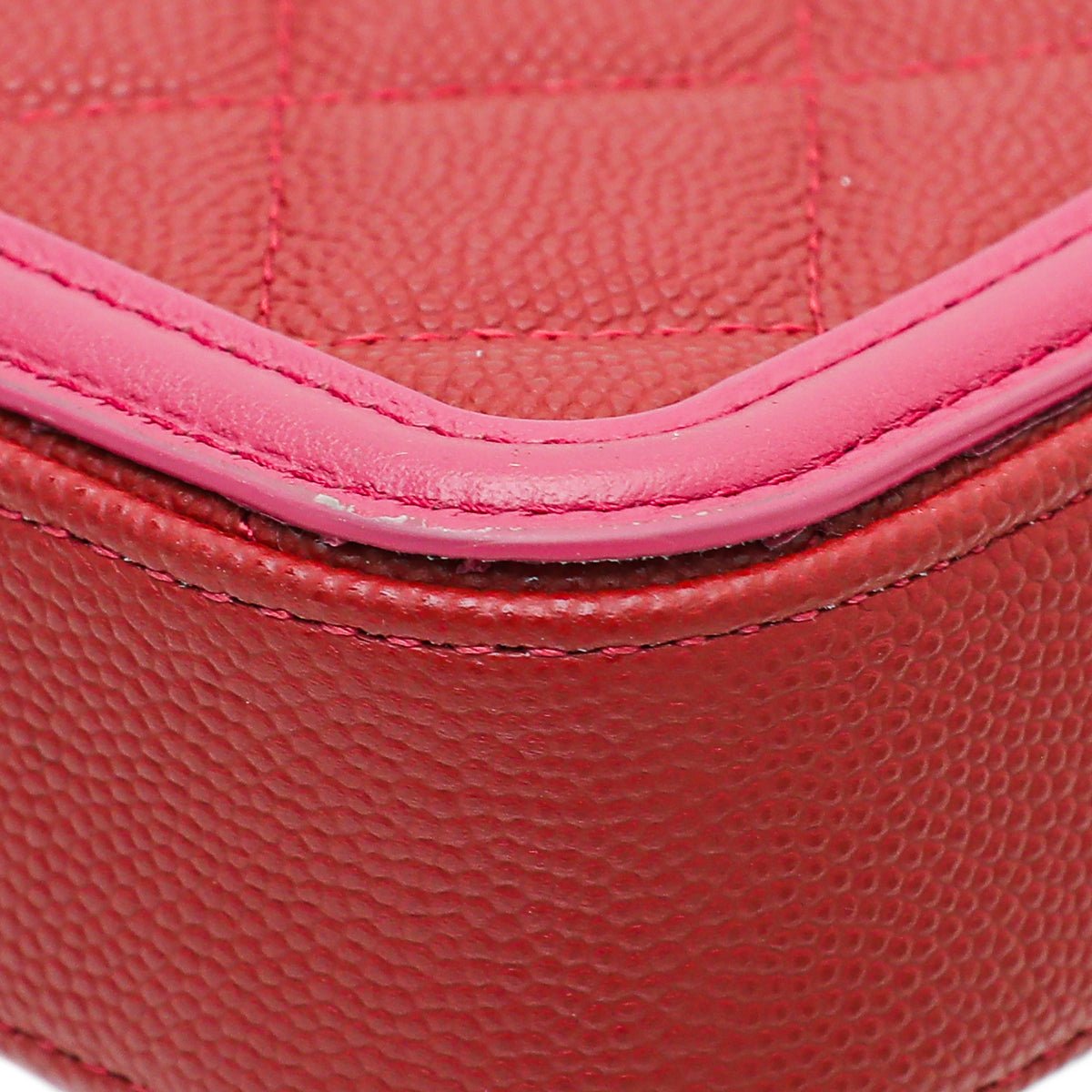 Chanel Bicolor CC Filigree Caviar Double Zip Clutch Chain-Chanel-THE CLOSET