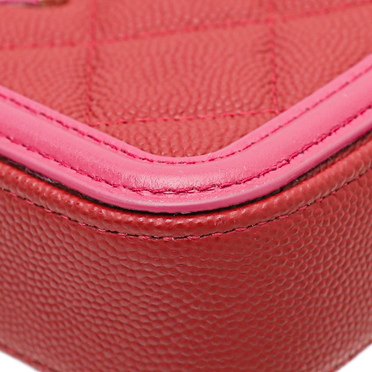 Chanel Bicolor CC Filigree Caviar Double Zip Clutch Chain-Chanel-THE CLOSET