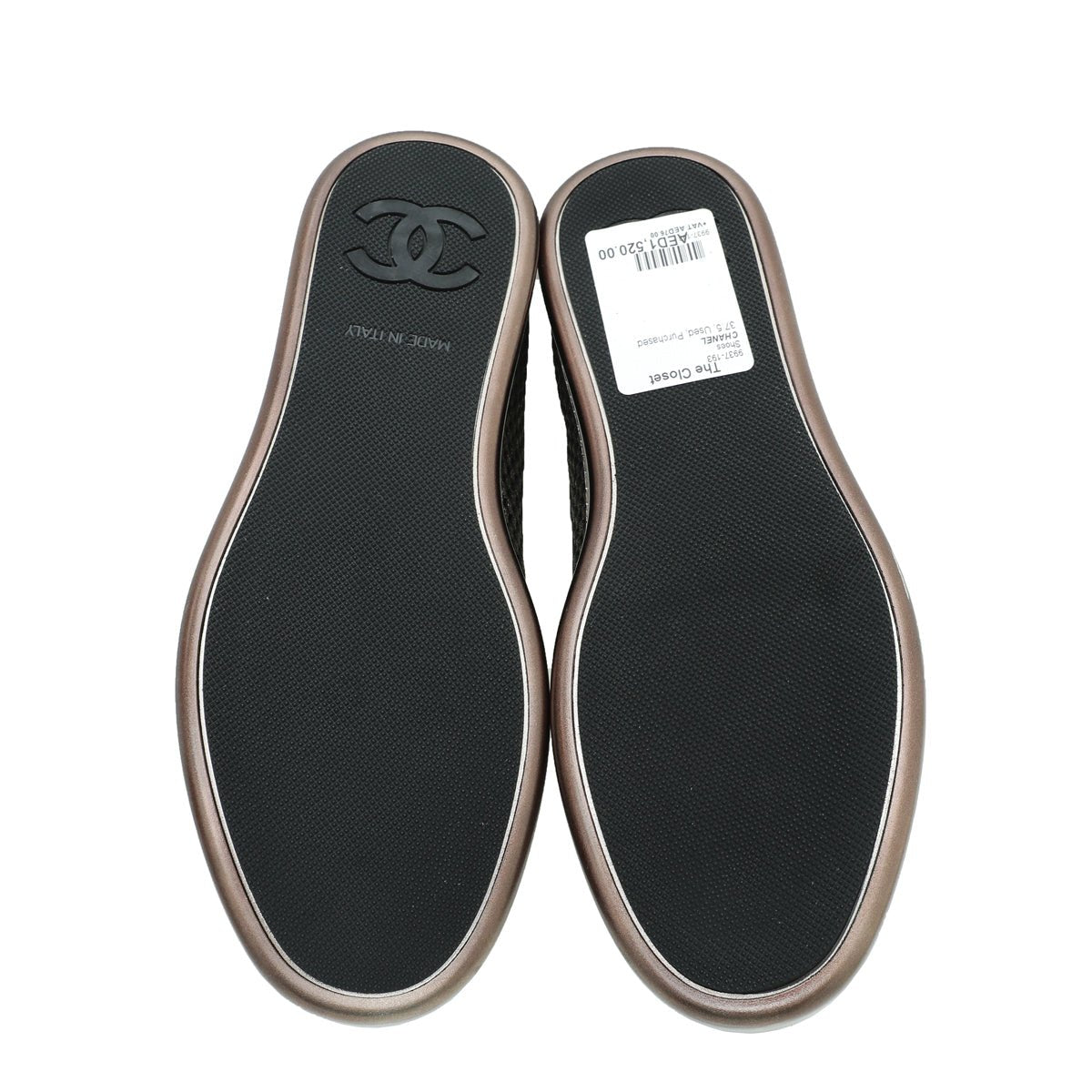 Chanel Bicolor CC Low Top Sneakers 37.5-Chanel-THE CLOSET