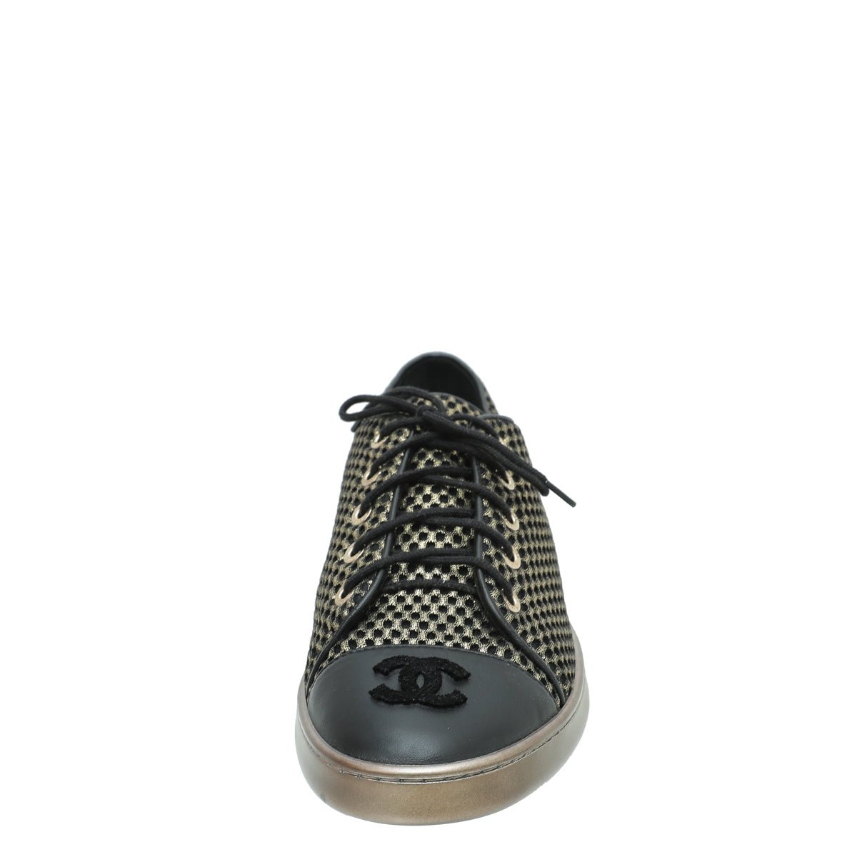 Chanel Bicolor CC Low Top Sneakers 37.5-Chanel-THE CLOSET