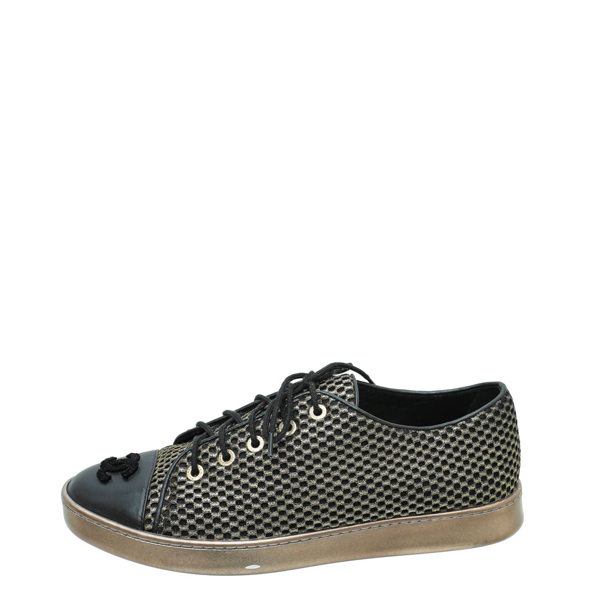 Chanel Bicolor CC Low Top Sneakers 37.5-Chanel-THE CLOSET