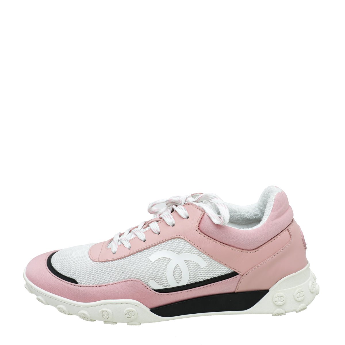 Chanel Bicolor CC Mesh Fabric Trainer Sneaker 39.5-Chanel-THE CLOSET