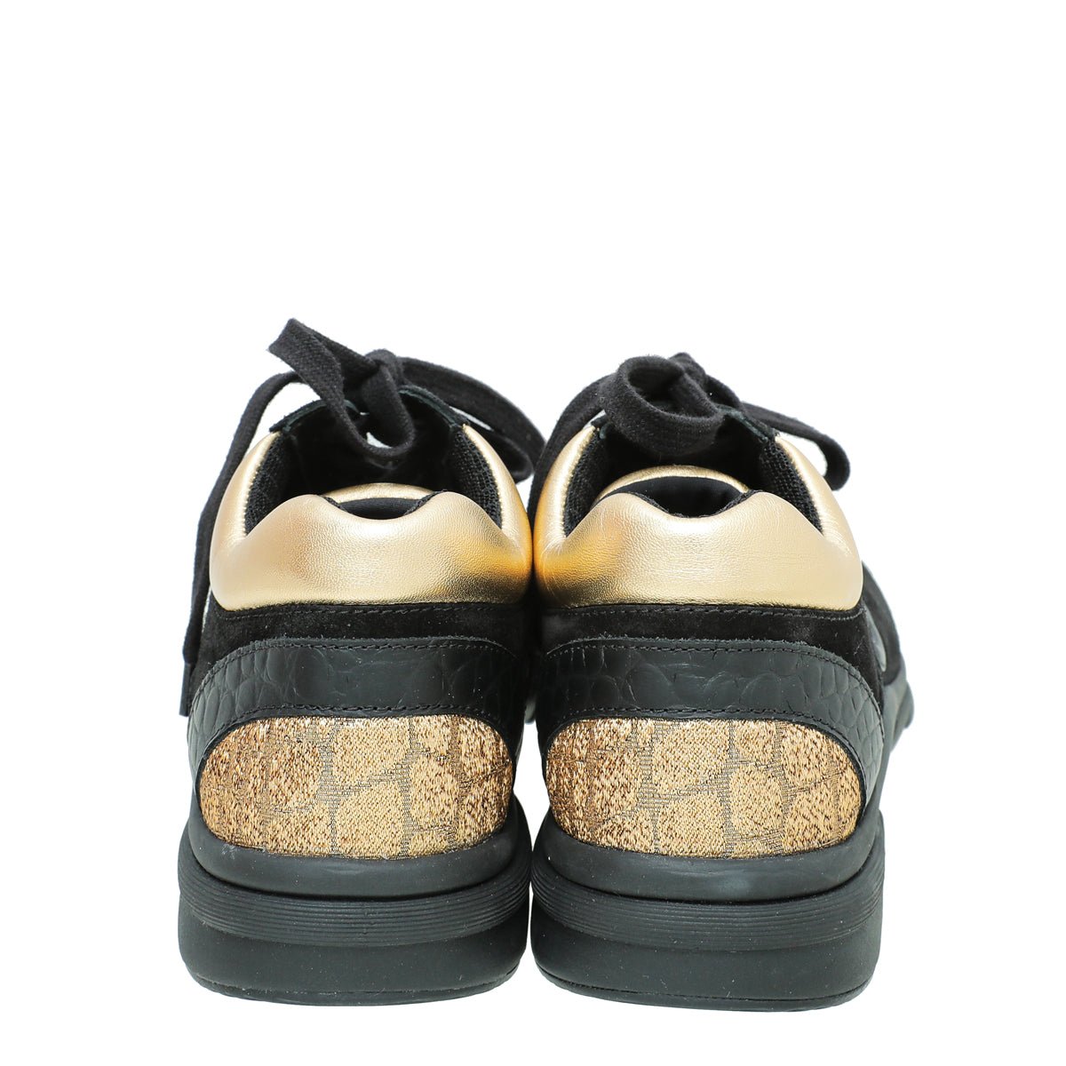 Chanel Bicolor CC Metallic Suede Sneaker 38-Chanel-THE CLOSET