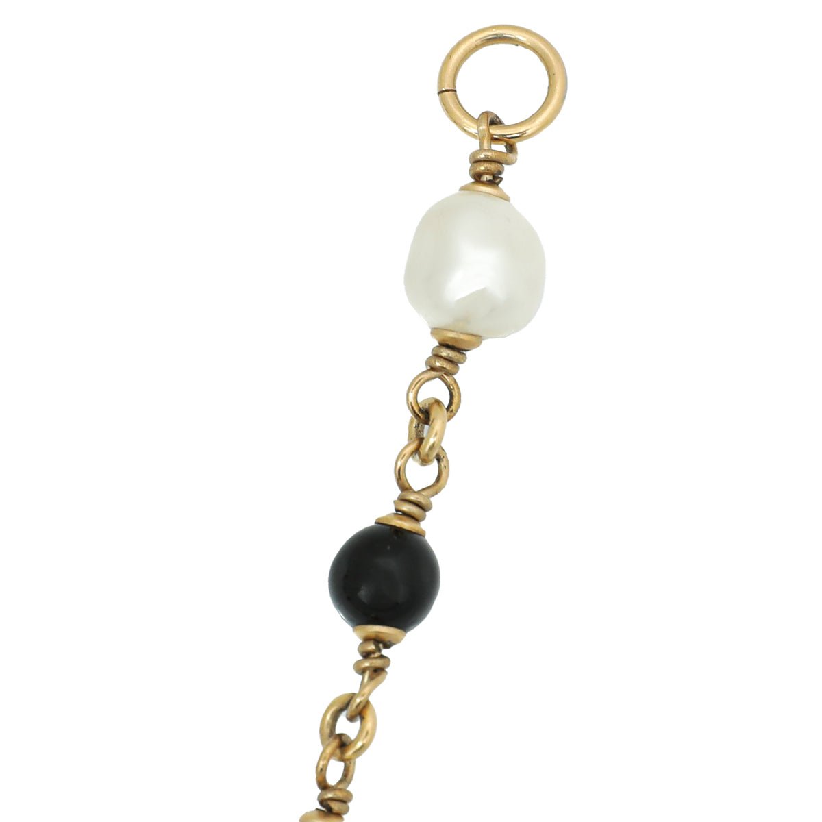 Chanel Bicolor CC Pearl Long Necklace-Chanel-THE CLOSET