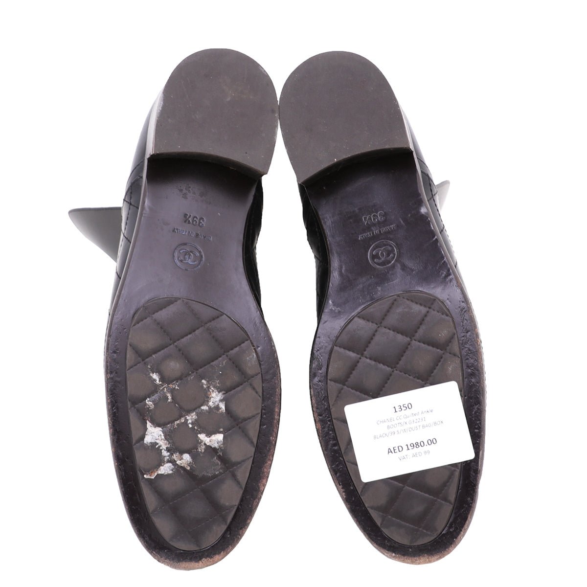 Chanel Bicolor CC Quilted Ankle Boots 39.5-Chanel-THE CLOSET