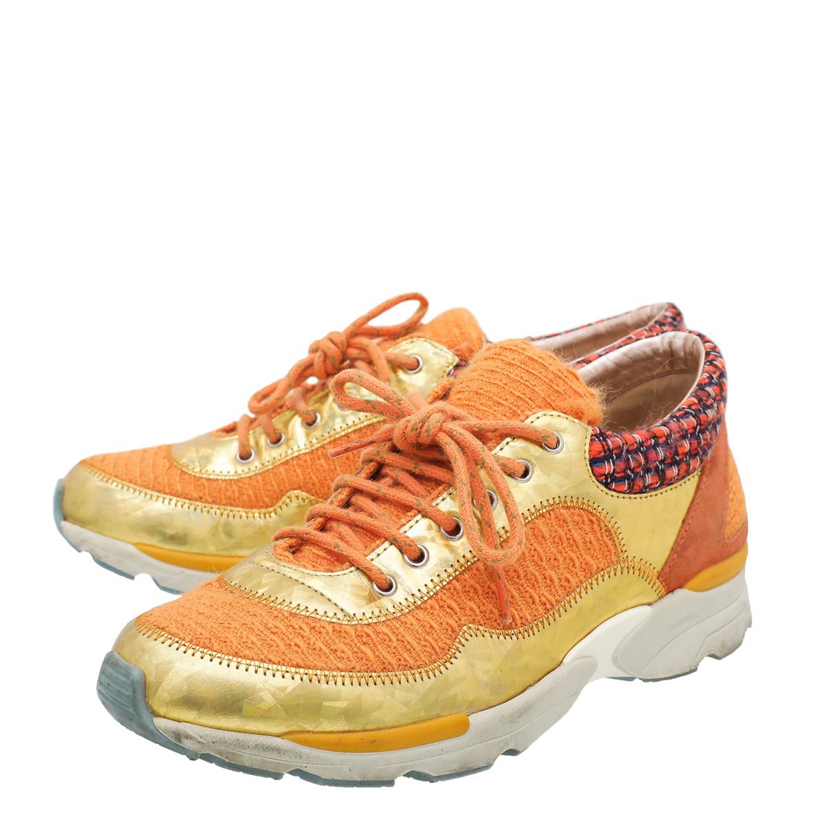 Chanel Bicolor CC Runaway Tweed Sneaker 36-Chanel-THE CLOSET