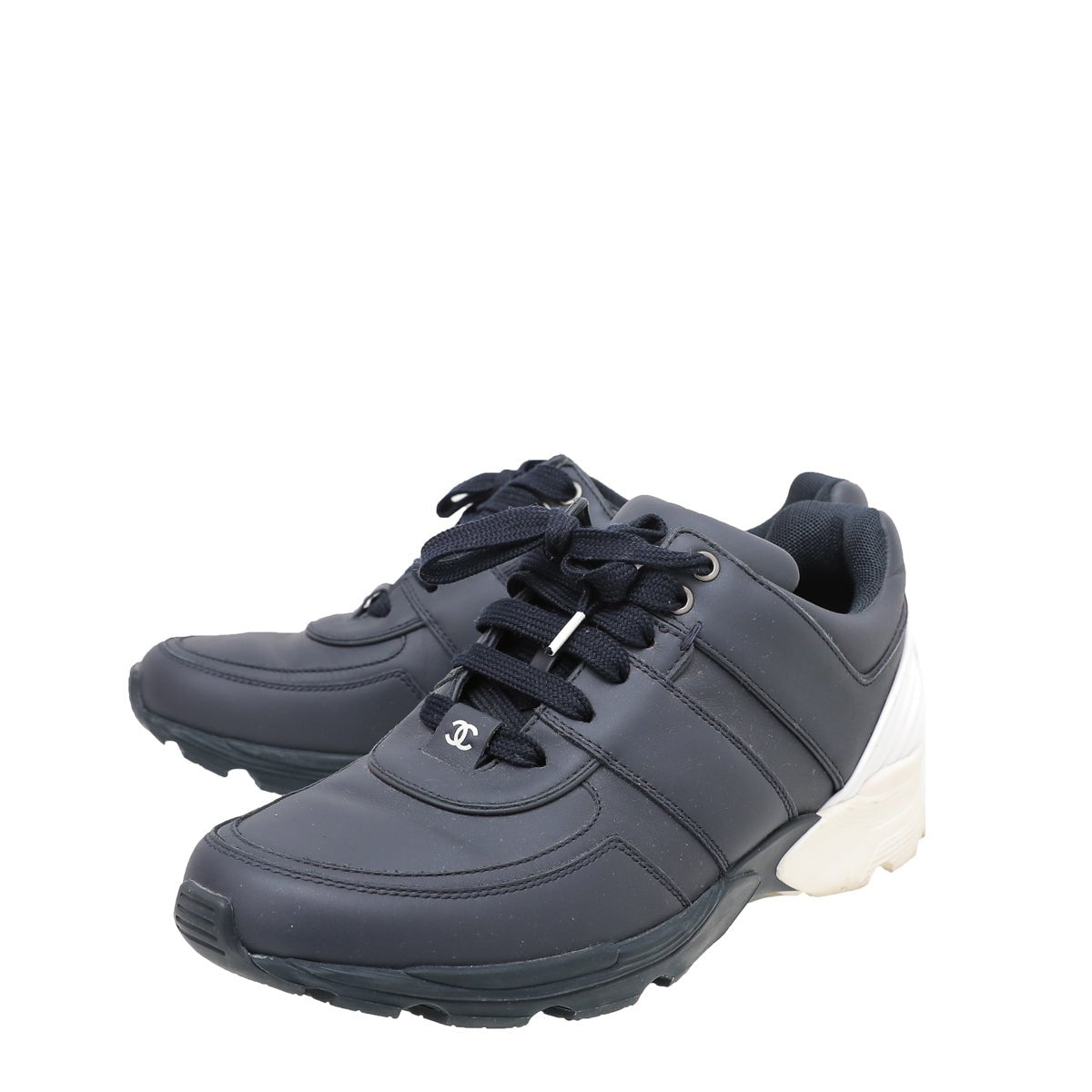 Chanel Bicolor CC Trainers Sneakers