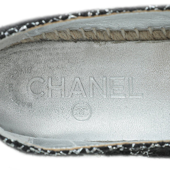 Chanel Bicolor CC Tweed Cap Toe Espadrille 37-Chanel-THE CLOSET