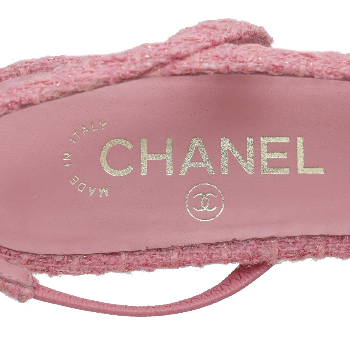 Chanel - Chanel Bicolor CC Tweed Cap Toe Slingback 40 | The Closet