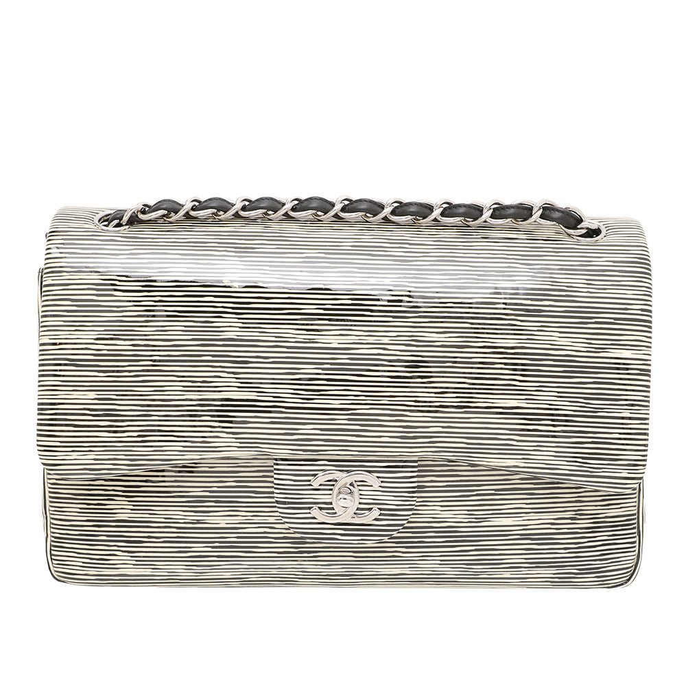 Chanel Bicolor Classic Flap Striped Bag-Chanel-THE CLOSET