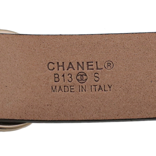 The Closet - Chanel Bicolor Faux Pearl CC Bracelet Medium | The Closet