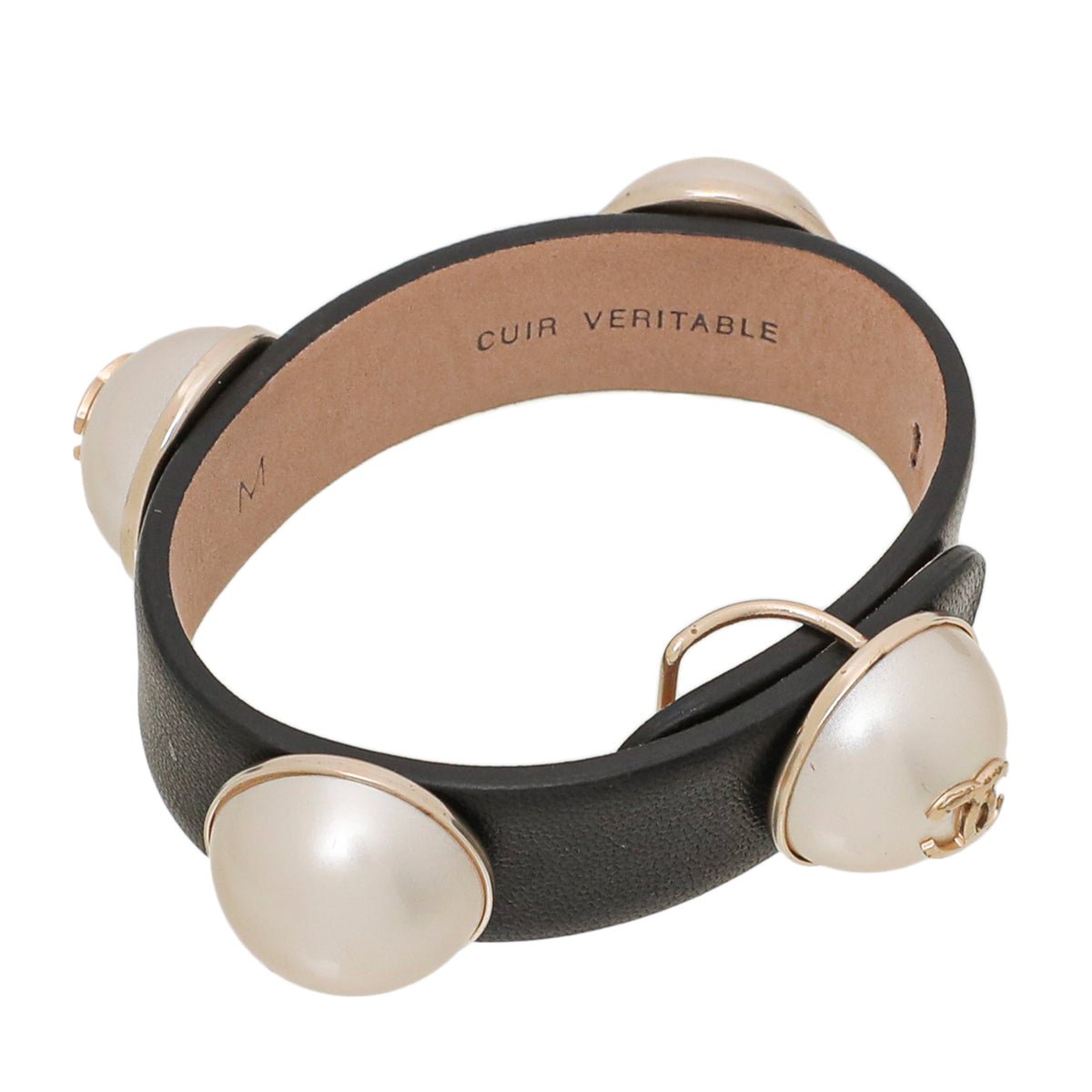 Chanel Bicolor Faux Pearl CC Bracelet Medium-Chanel-THE CLOSET