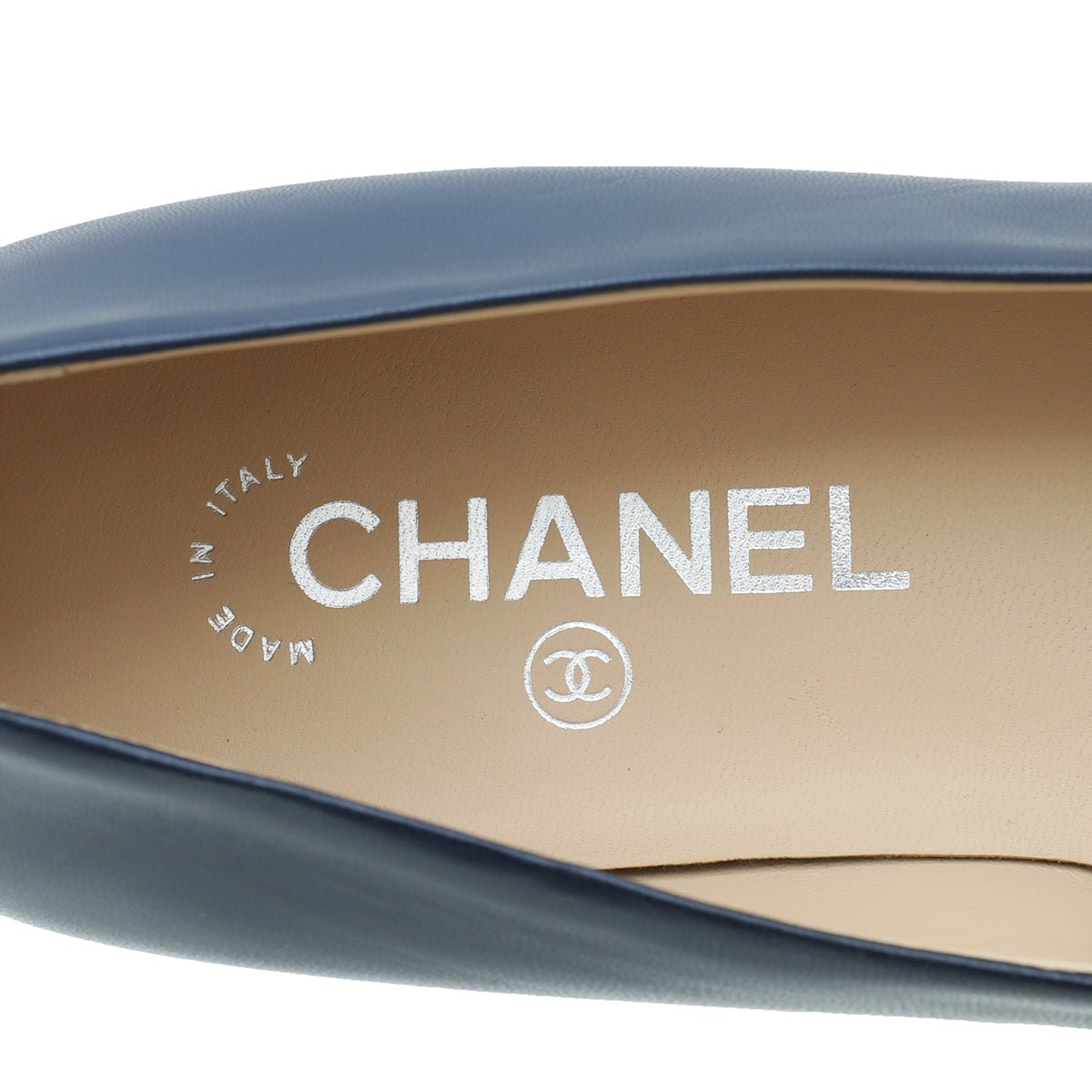 Chanel Bicolor Grosgrain Calf Ballet Flats 38-Chanel-THE CLOSET