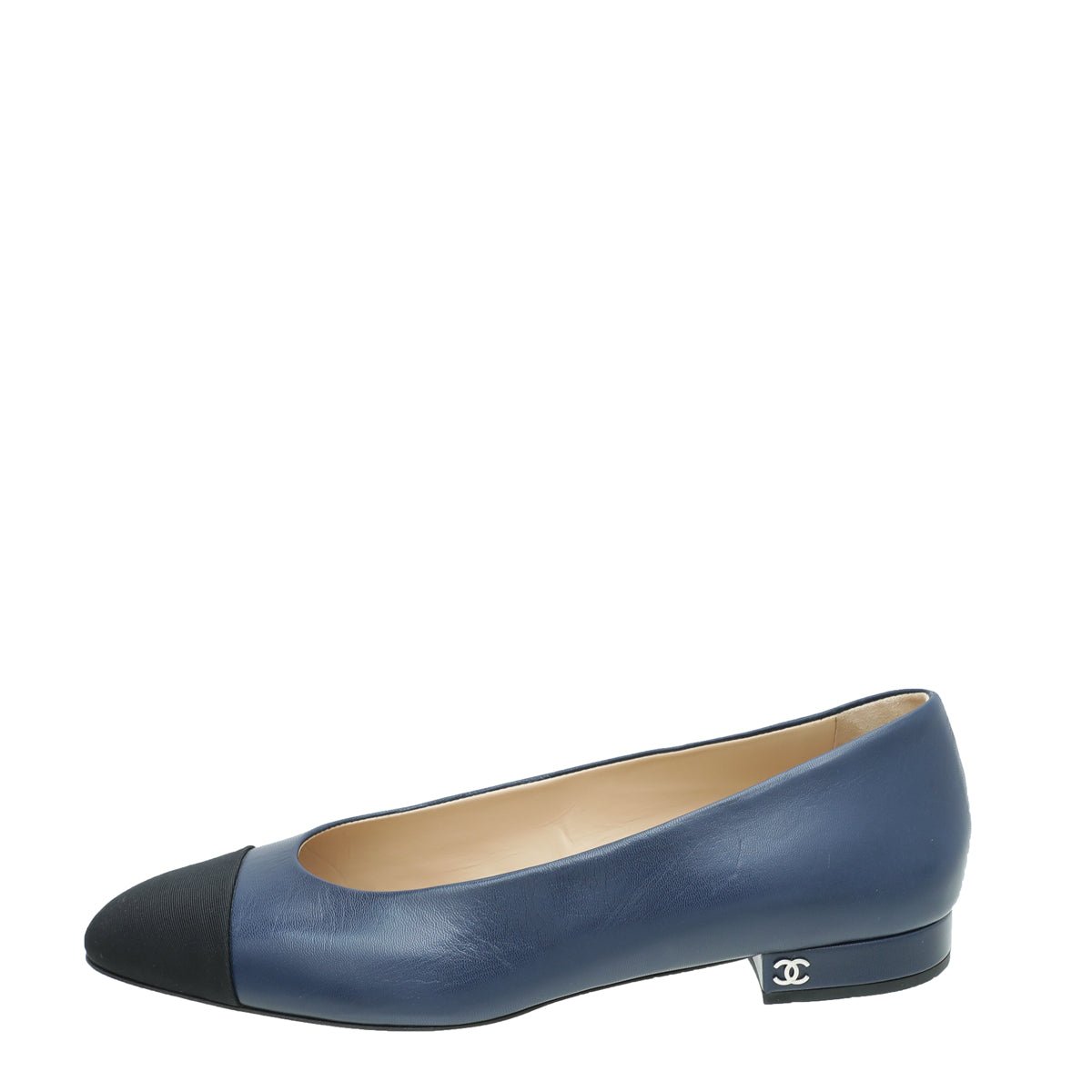 Chanel Bicolor Grosgrain Calf Ballet Flats 38-Chanel-THE CLOSET