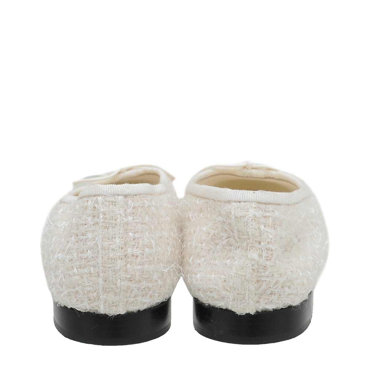 Chanel Bicolor Grosgrain Tweed Ballet Flats 36-Chanel-THE CLOSET