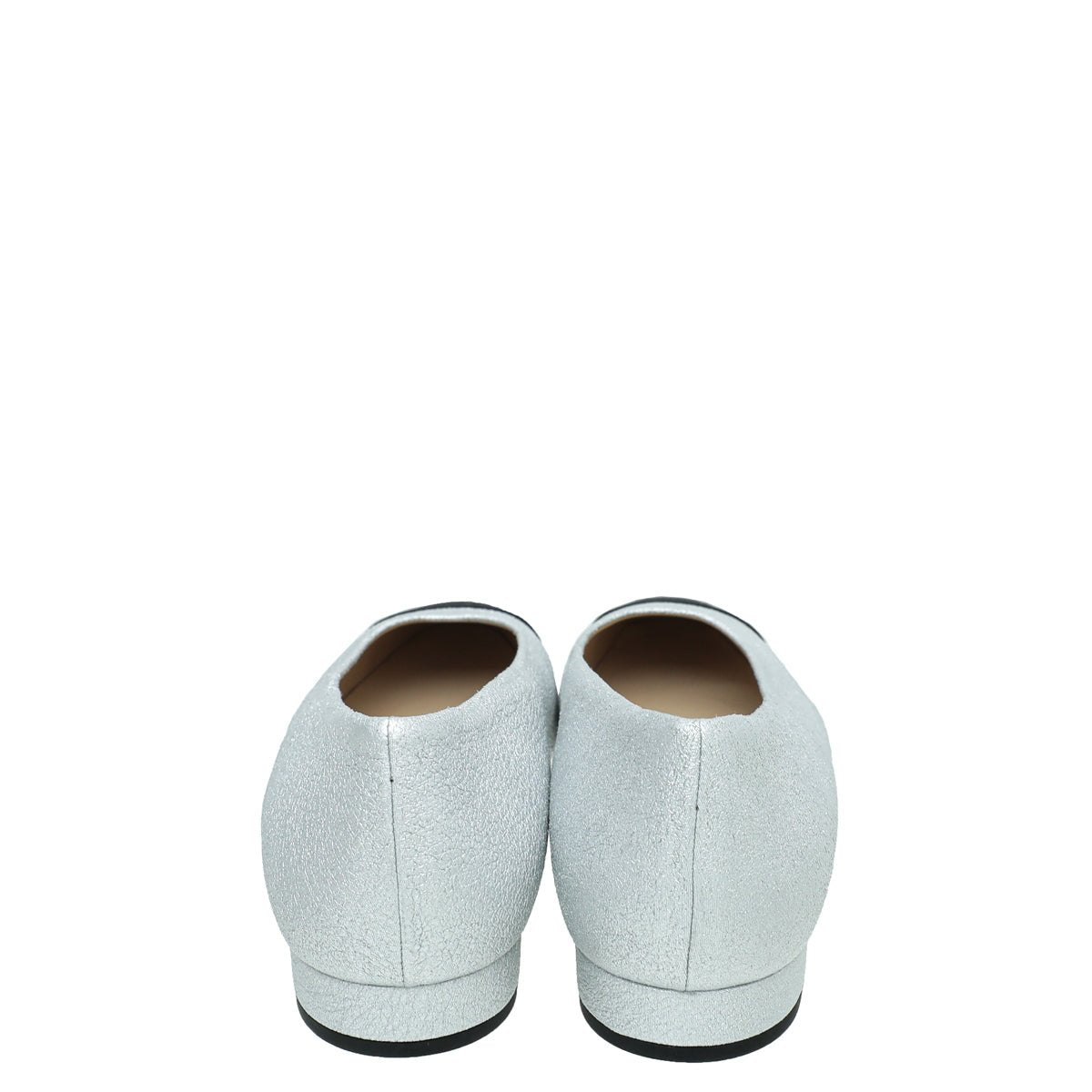 Chanel Bicolor Grossgrain Crackled Ballet Flats 38-Chanel-THE CLOSET