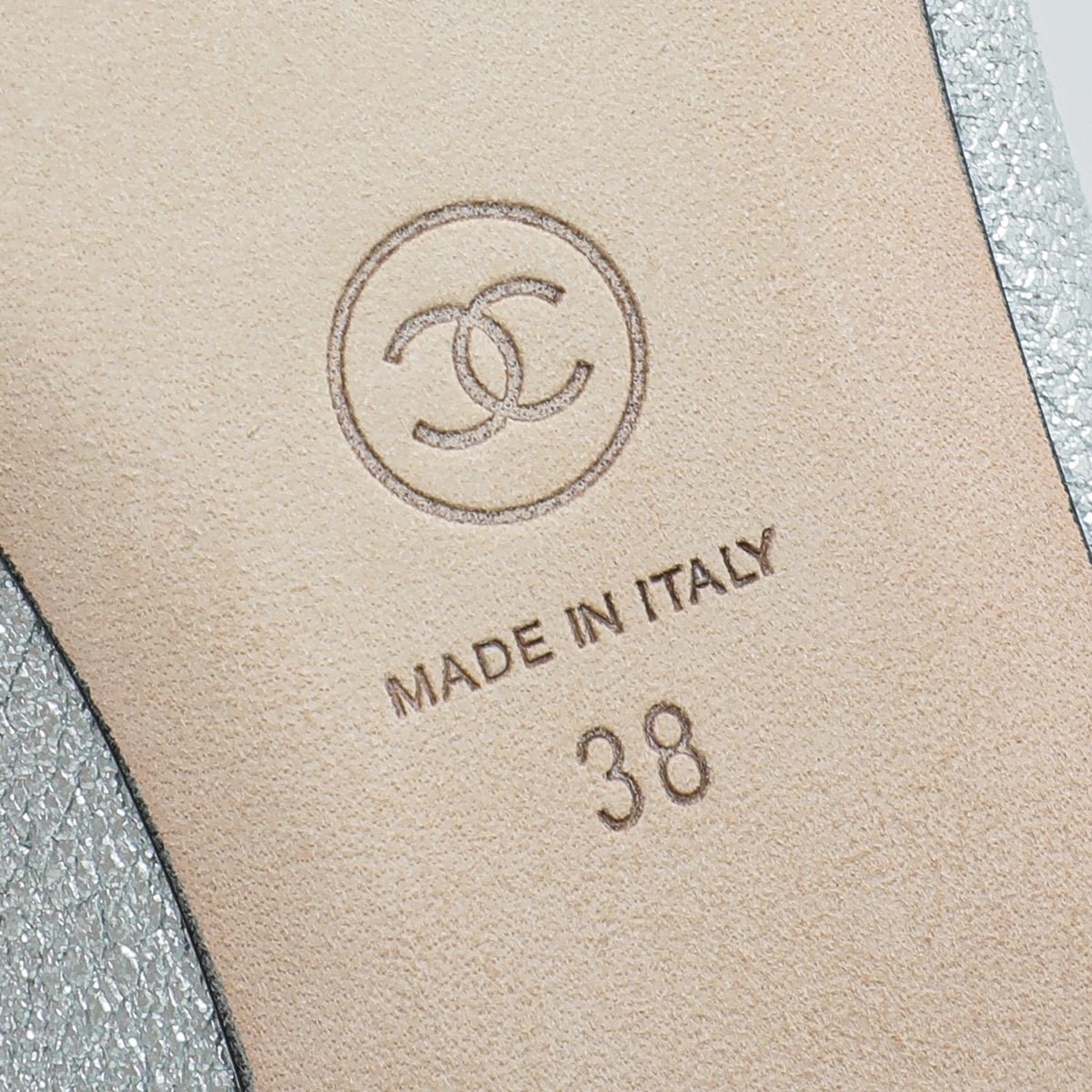 Chanel Bicolor Grossgrain Crackled Ballet Flats 38-Chanel-THE CLOSET