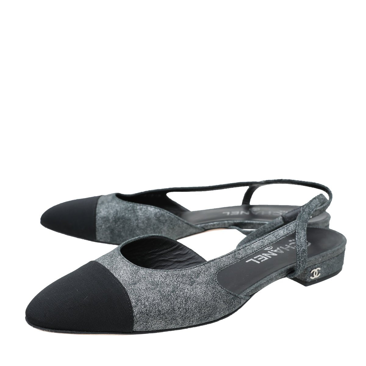 Chanel Bicolor Half D'orsay Slingback 40-Chanel-THE CLOSET