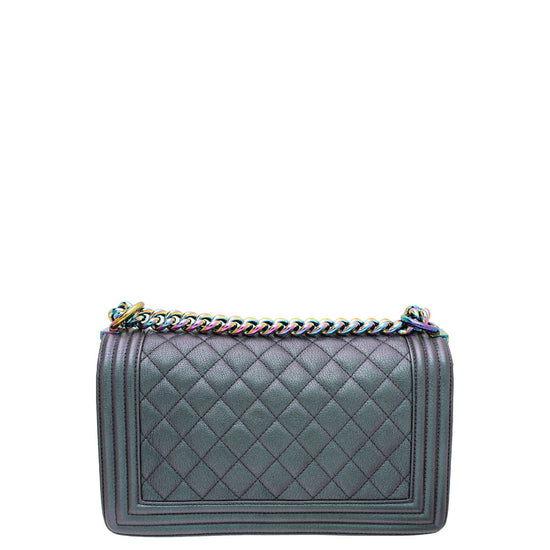 Chanel - Chanel Bicolor Iridescent Boy Medium Bag | The Closet
