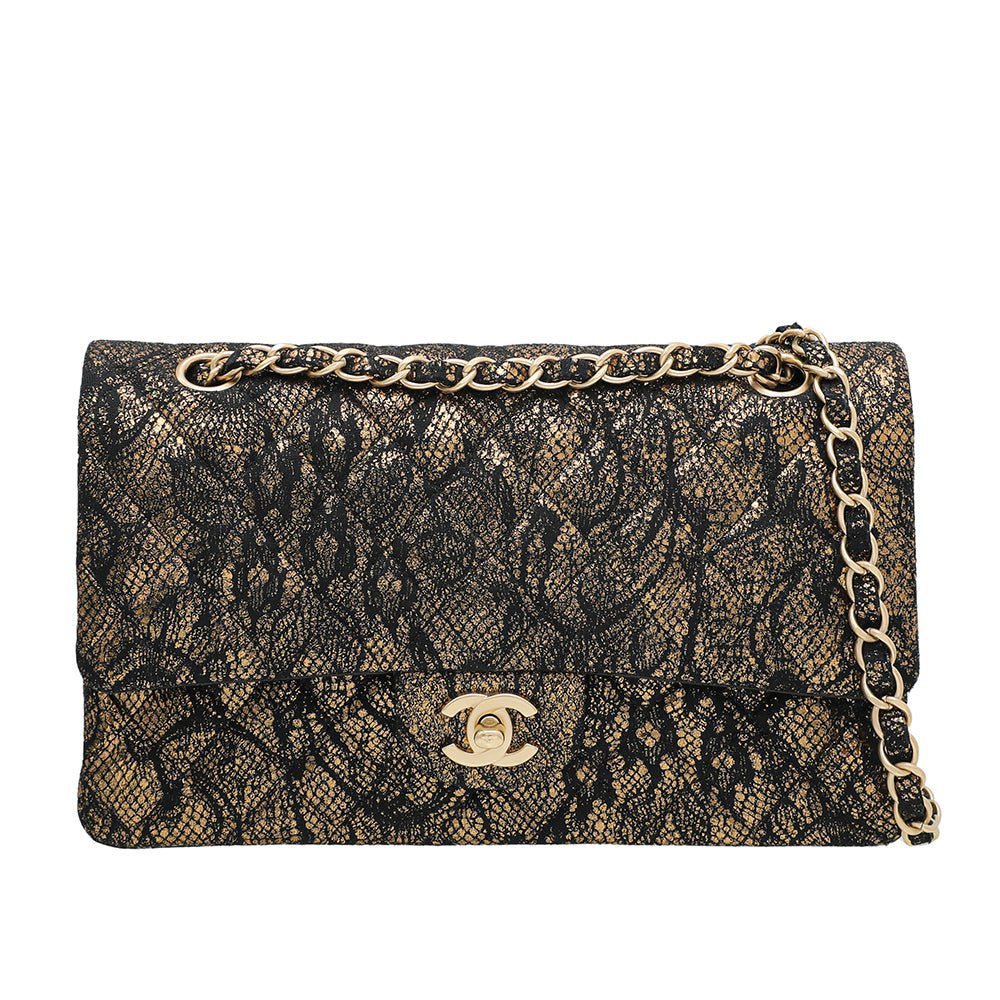 Chanel Bicolor Lace Metallic Flap Medium Bag-Chanel-THE CLOSET