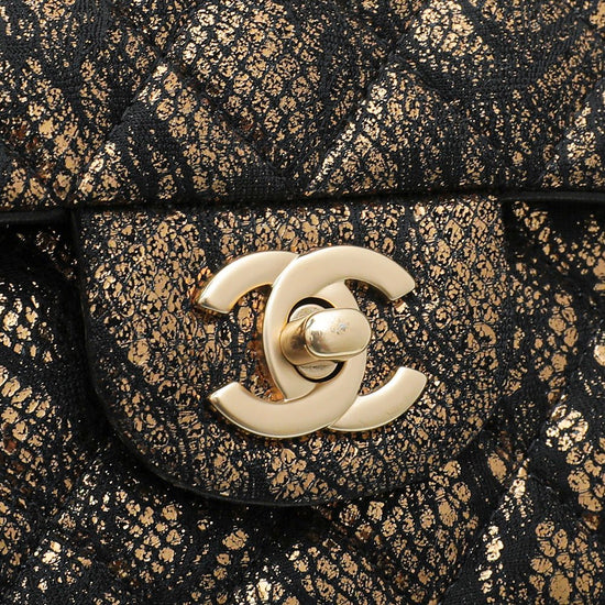 The Closet - Chanel Bicolor Lace Metallic Flap Medium Bag | The Closet